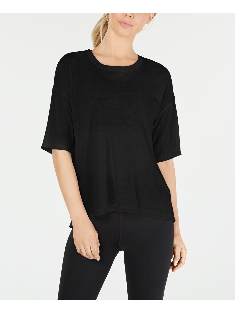Calvin Klein Womens Split-Back T-Shirt Size S